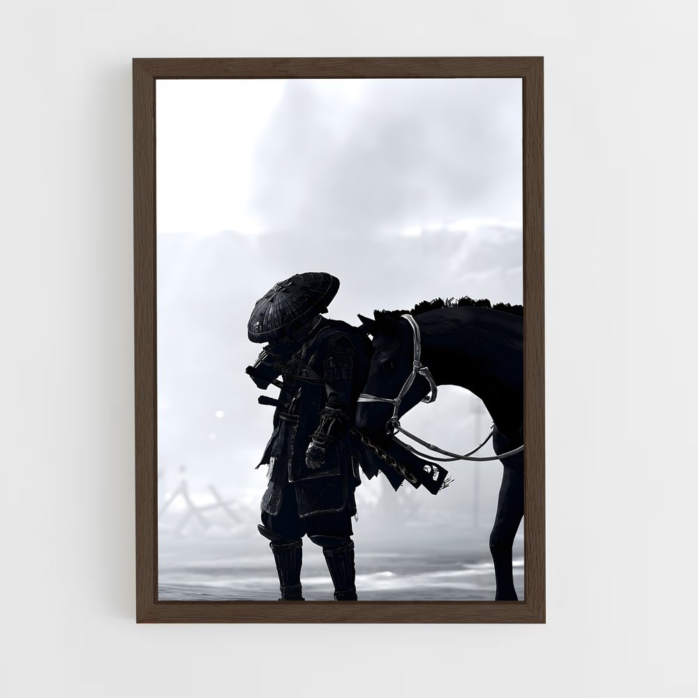Poster Le Fantôme et le Cheval – affiche Ghost of tsushima (vue 5)